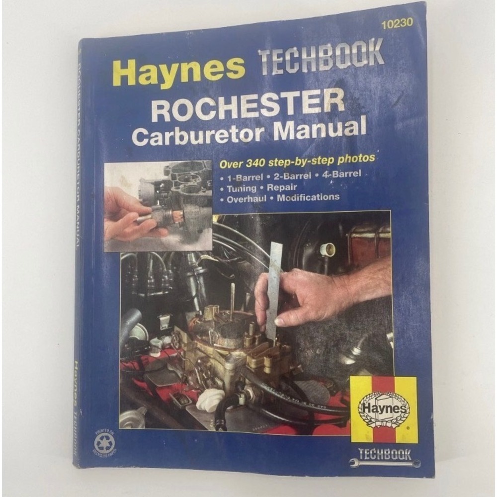 Haynes Rochester‎ Carburetor Manual Techbook 10230 Tuning Repair Guide Book